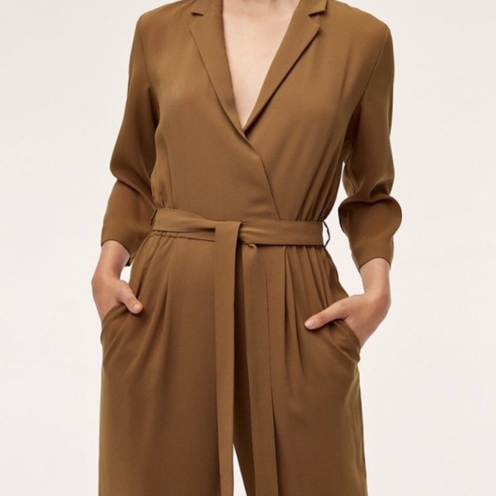Aritzia Babaton Jumpsuit in Camel